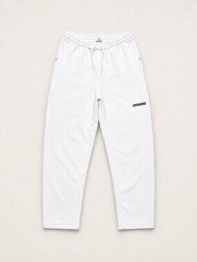 Vetements SS18 Logo White Cotton Sweatpants
